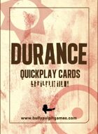 Durance: Quickplay Cards