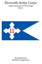 Eleventh Army Corps American Civil War 15mm Headquarters Flag Sheet