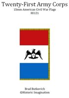 Twenty-First Army Corps American Civil War 15mm Headquarters Flag Sheet