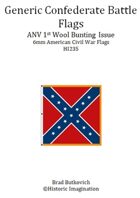 Generic Confederate ANV 1st Wool Bunting Issue American Civil War 6mm Flag Sheet