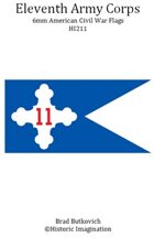 Eleventh Army Corps American Civil War 6mm Headquarters Flag Sheet