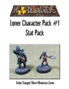 Warlands Loner Character Pack #1 Stat Pack