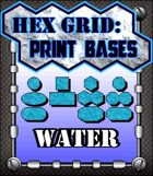 Hex Grid: Print Bases- Water
