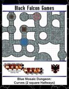 Blue Mosaic Dungeon: Curves (2 square Hallways)
