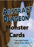 Abstract Dungeon Monster Cards: Undead, Giants, and Oozes