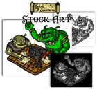 Inked Adventures Stock Art Trolls playing an RPG