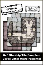 6x6 Starship Tile Sampler: Cargo Lifter Micro Freighter