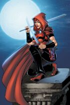 Scarlet Huntress rooftop