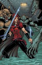 Scarlet Huntress sewer print