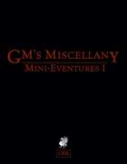 GM's Miscellany: Mini-Eventures I (OSR)