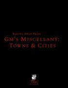 GM's Miscellany: Towns & Cities (OSR)