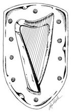 Stock Art Shields: Harp