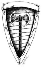 Stock Art Shields: Battleaxe