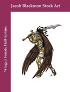 Stock Art: Winged Female Half-Sphinx