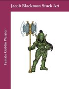 Stock Art: Female Goblin Warrior