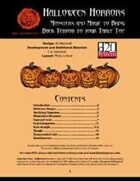 Lion's Den Press: Halloween Horrors