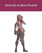Stock Art: Male Drow Bloodmage