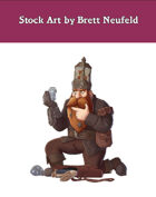 Stock Art: Male Dwarf Spellunker