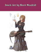 Stock Art: Female Human Kineticist