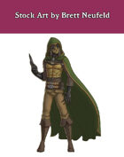 Stock Art: Male Half-Orc Assassin