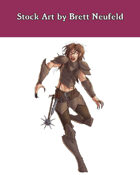 Stock Art: Female Human Bloodrager