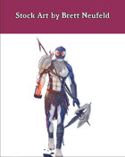 Stock Art: Male Orcam Sorcerer