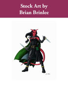 Stock Art: Female Tiefling Assassin