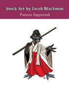Stock Art: Female Duckfolk Monk
