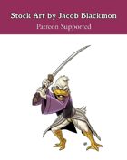 Stock Art: Male Duckfolk Samurai