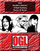 OGL Modern Horror/Urban Fantasy Basics and Races