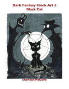 Dark Fantasy Stock Art 5: Black Cat