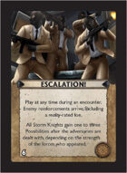 Torg Eternity - Core Earth Cosm Card - Escalation!