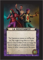 Torg Eternity - Cyberpapacy Cosm Card - La Resistance!