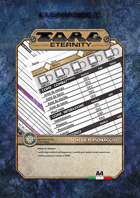 scheda Personaggio TORG ETERNITY in Italiano