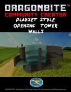 Playset style tower walls