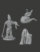 Pumpkin Mimic, Scarecrow, Sheet Ghost Combo Pack | STL Digital Download
