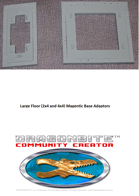 Magnetic Adaptor Bases for 2x4 and 4x4 floors