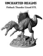 Finback Thunder Lizard (Spinosaurus) STL - 3D Printable Monster