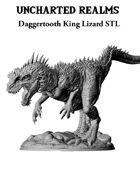 Daggertooth King Lizard STL - 3D Printable Monster