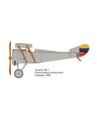 1/48 Hanriot HD.1 (Venezuelian livery) paper model