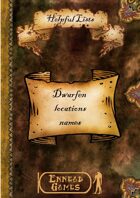 100 Dwarf location names