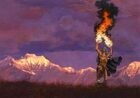 Infinite Images - Stock Illustration - Elemental Fire Shaman v1 - 2-Page Spread, 4c 300ppi