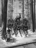 Infinite Images - Stock Illustration - Kommanza Warriors - Quarter Page, GS 300ppi