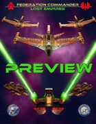 Federation Commander: Lost Empires Preview Ship Card Pack