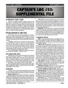 Captain's Log #53 Supplement