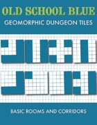 Old School Blue Geomorphic Tiles - Basic