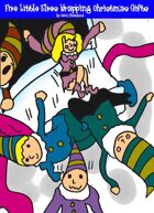Five Little Elves Wrapping Christmas Gifts
