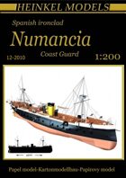 1/200 Spanish ironclad Numancia Full-hull Paper Model