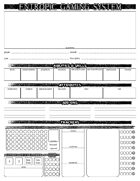 Entropic Gaming System: Warfare Worksheets
