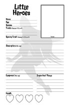 Little Heroes Deluxe: Character Sheet